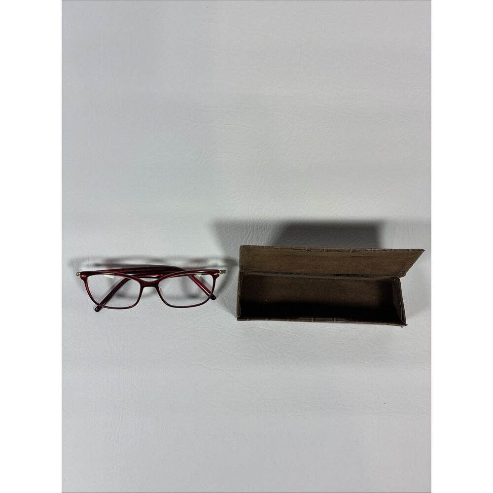 Aspire Affectionate Burgundy Horn Eyeglasses Frames Only 52-15-140 Women